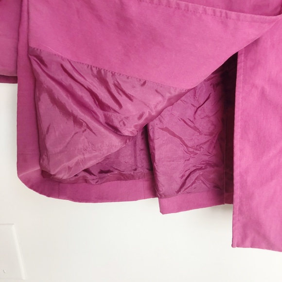 Ann Taylor LOFT Pink Long Sleeve Pea Coat Jacket - Picture 6 of 6